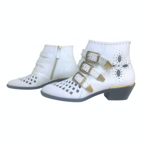 chloe susanna white boots