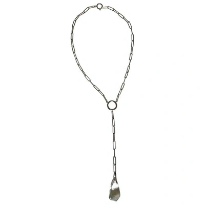 Pre-owned Isabel Marant Silver Crystal Necklace