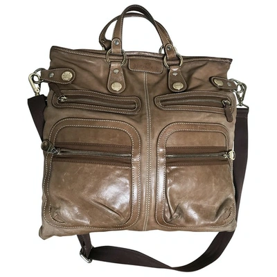 Pre-owned Hogan Camel Leather Handbag