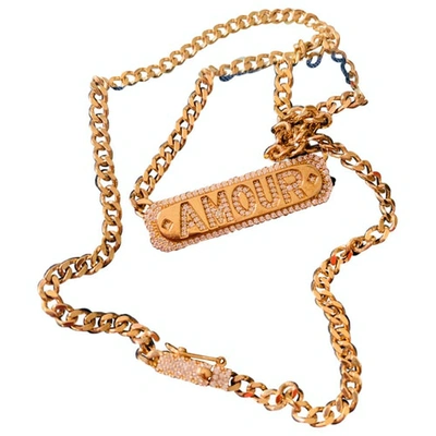 Pre-owned Apm Monaco Gold Silver Necklace