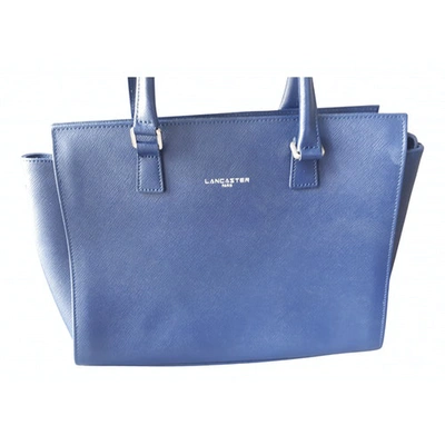 Pre-owned Lancaster Blue Leather Handbag