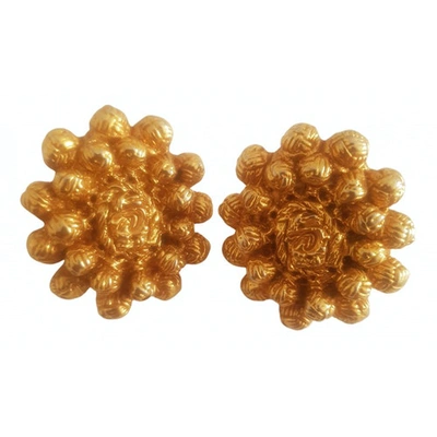 Pre-owned Christian Lacroix Gold Metal Earrings