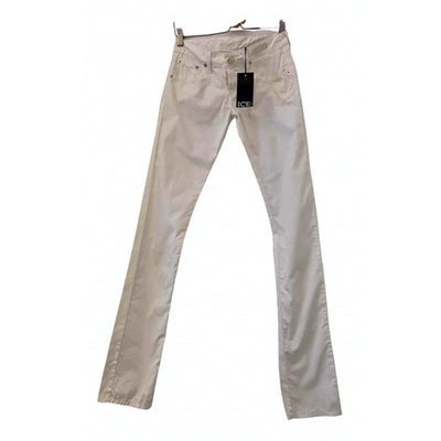 Pre-owned Iceberg Slim Pants In White