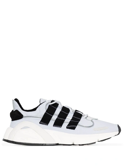 Shop Adidas Originals Lxcon Three-stripe Sneakers In White