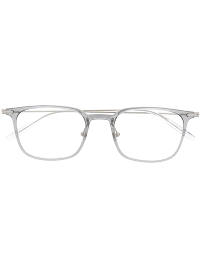 Montblanc Square Frame Glasses In Gray