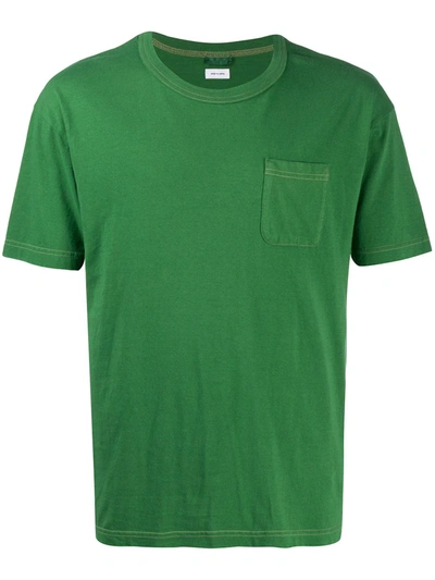Shop Visvim Chest Pocket Cotton T-shirt In Green