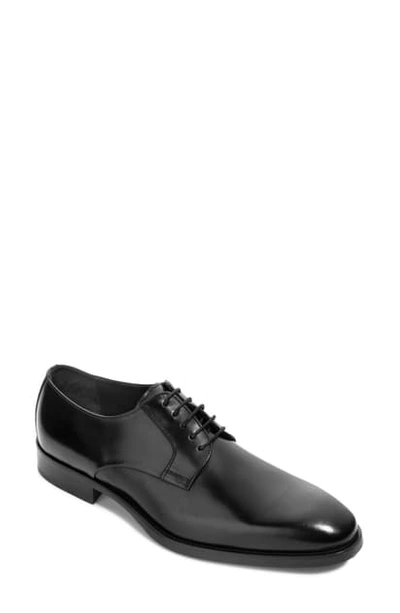 Shop To Boot New York Tommaso Plain Toe Derby In Black Leather