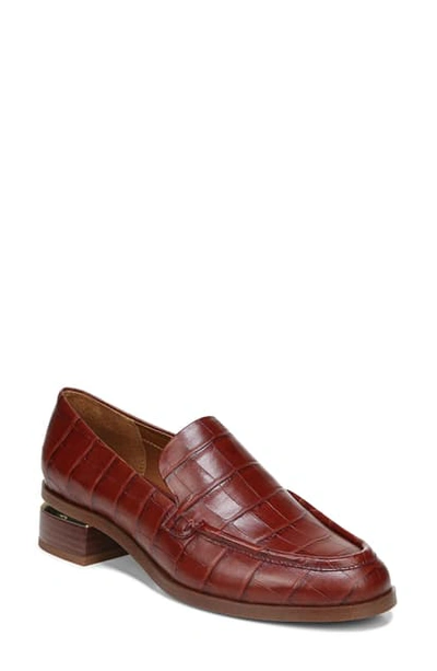Shop Franco Sarto Newbocca Loafer In Rust Leather
