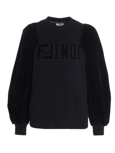 Shop Fendi Sweater In Black