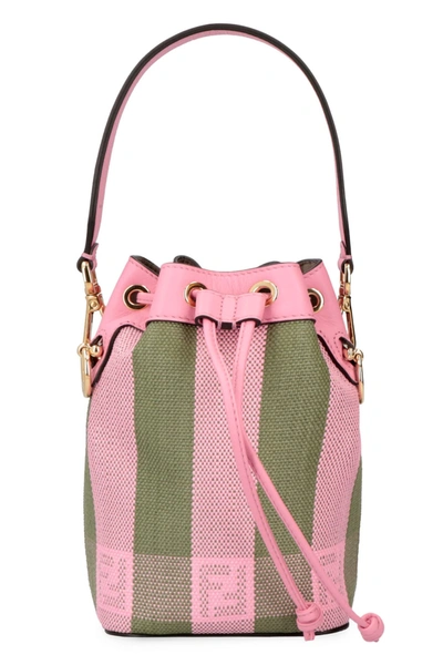 Shop Fendi Mon Tresor Mini Bucket Bag In Pink