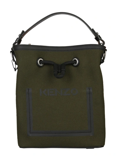 Shop Kenzo Bucket Bag In Verde