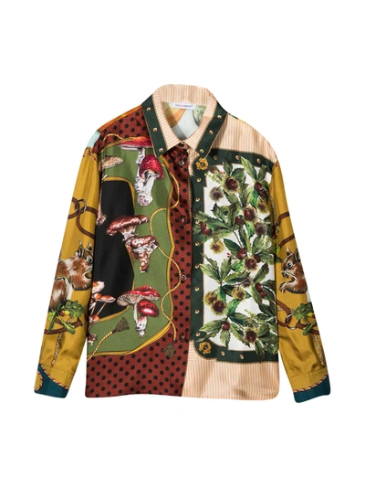 Shop Dolce & Gabbana Multicolor Print Shirt  In Stampa