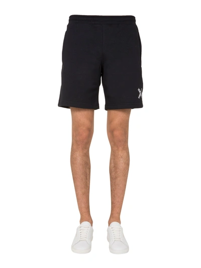 Shop Kenzo Cotton Shorts In Black