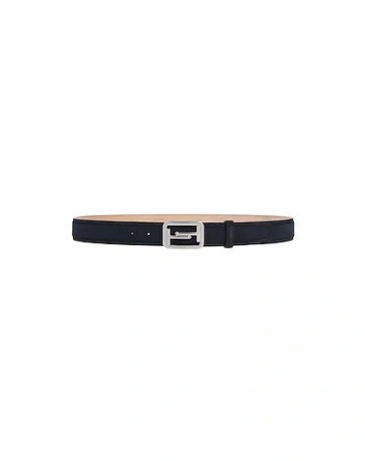 Shop Tod's Leather Belt In Dark Blue