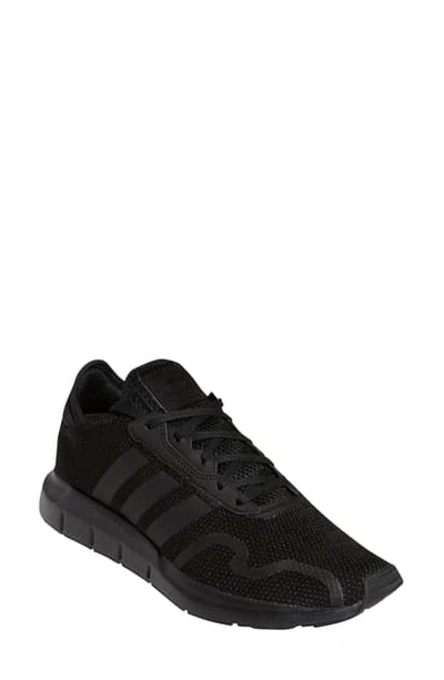 Shop Adidas Originals Swift Run X Sneaker In Black/ Black/ Black