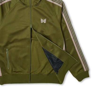 Shop Needles Poly Smooth Track Jacket In Green