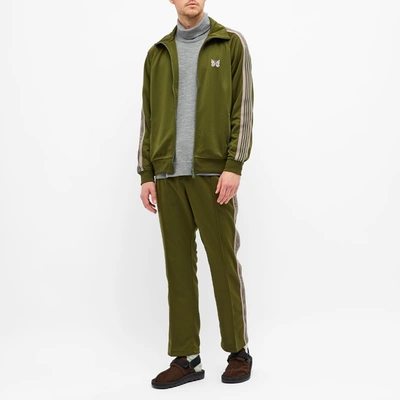 Shop Needles Poly Smooth Track Jacket In Green