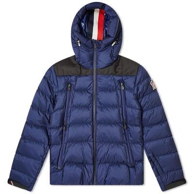 Shop Moncler Grenoble Camurac Hooded Down Jacket In Blue