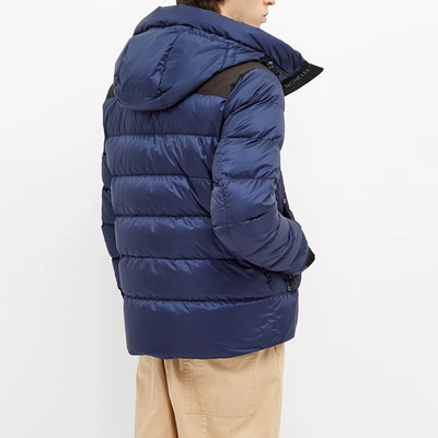 Shop Moncler Grenoble Camurac Hooded Down Jacket In Blue