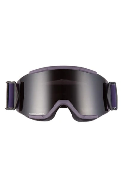 Shop Smith Squad 180mm Chromapop(tm) Snow Goggles In Violet/ Sun Black