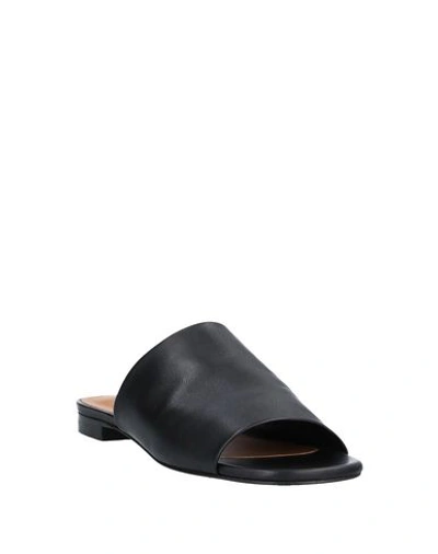 Shop Clergerie Woman Sandals Black Size 8 Lambskin