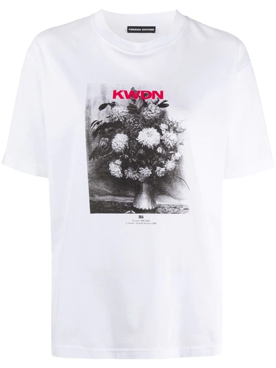 Shop Kwaidan Editions Bouquet Print T-shirt In White