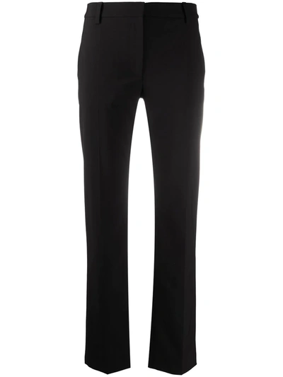 Shop Valentino Tailored Slim-fit Trousers In Black