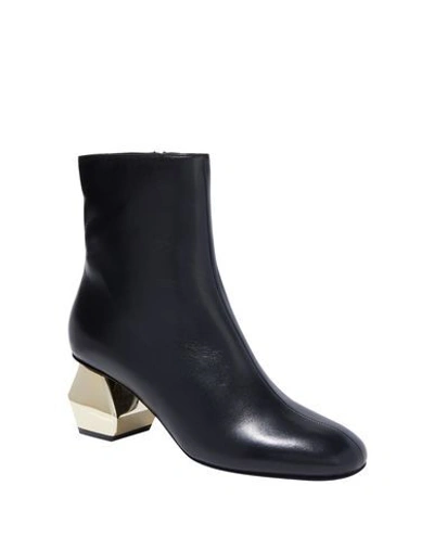 Shop Emporio Armani Woman Ankle Boots Black Size 5.5 Sheepskin