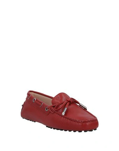 Tod's Loafers In Brick Red