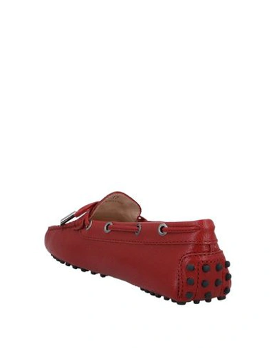Tod's Loafers In Brick Red