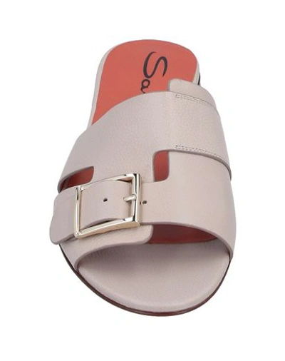 Santoni Sandals In Dove Grey