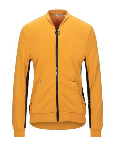 Shop Antony Morato Man Sweatshirt Ocher Size Xxl Cotton, Polyester, Elastane In Yellow