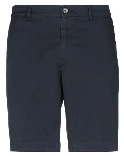 Shop Jeckerson Man Shorts & Bermuda Shorts Midnight Blue Size 34 Cotton, Elastane