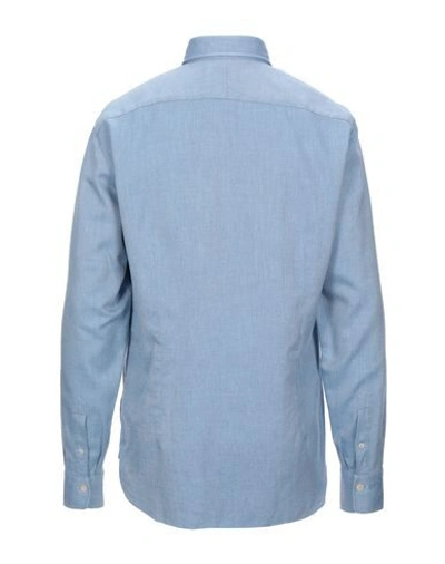 Shop Alessandro Gherardi Shirts In Azure