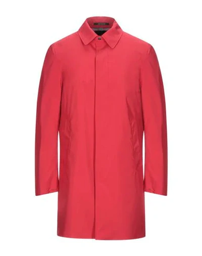 Shop Montecore Overcoats In Red