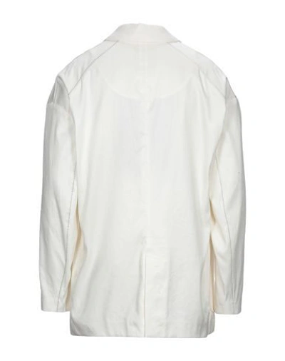 Shop Tom Rebl Suit Jackets In Ivory