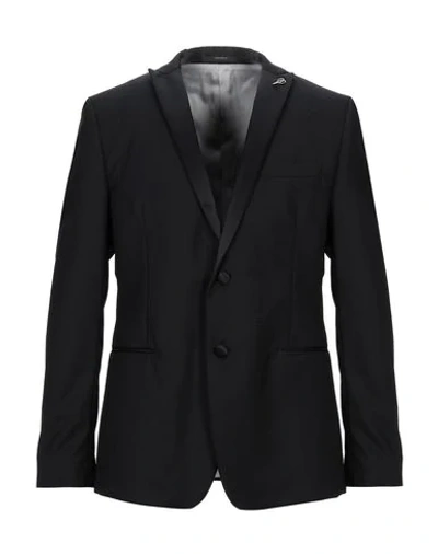 Shop Paoloni Suit Jackets In Black