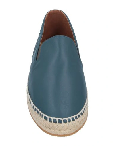 Shop Bottega Veneta Espadrilles In Slate Blue