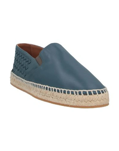 Shop Bottega Veneta Espadrilles In Slate Blue