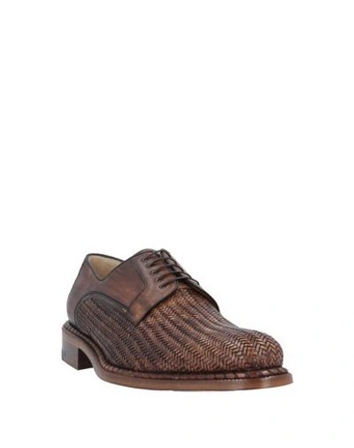 Shop A.testoni Lace-up Shoes In Cocoa