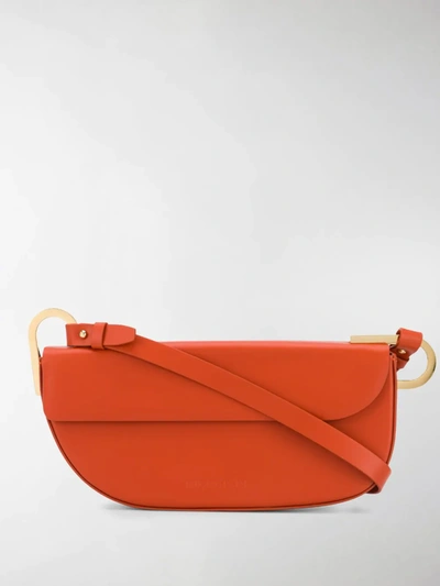 Shop Nico Giani Tilly Baguette Shoulder Bag In Orange