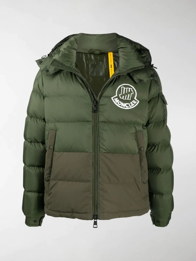 Shop Moncler Genius Graphic-print Padded Jacket In Green