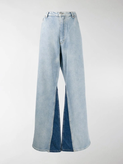 Shop Natasha Zinko High-waisted Flared Jeans In Blue