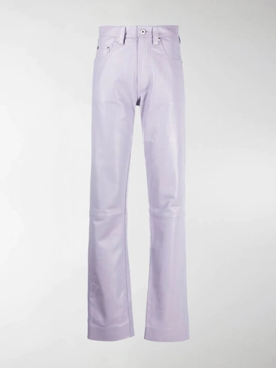 Shop Kwaidan Editions Straight-leg Trousers In Pink