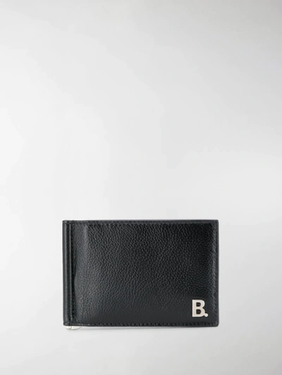 Shop Balenciaga B. Bifold Wallet In Black