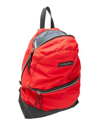 Shop Philippe Model Backpacks In Red