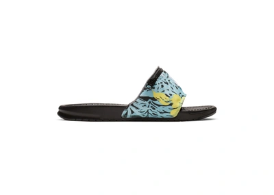 Pre-owned Nike Benassi Jdi Fanny Pack Printed Hyper Jade In Hyper Jade/spirit  Teal/black | ModeSens