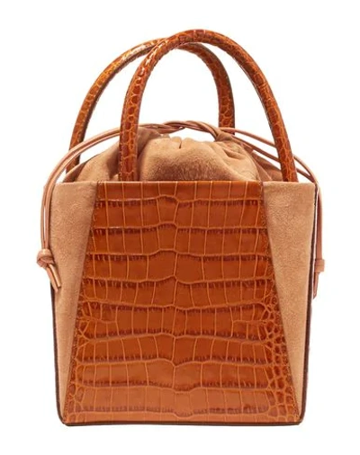 Shop Trademark Handbags In Tan