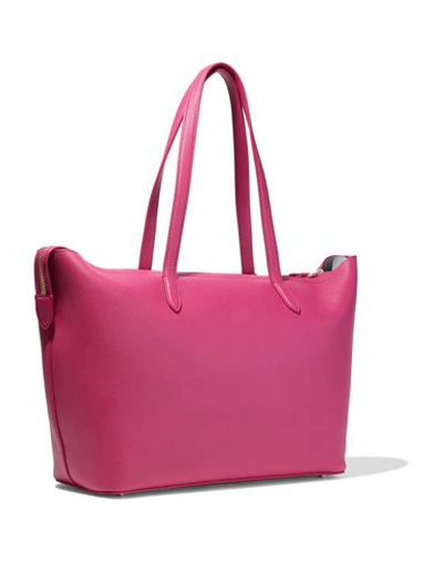 Shop Smythson Handbag In Fuchsia