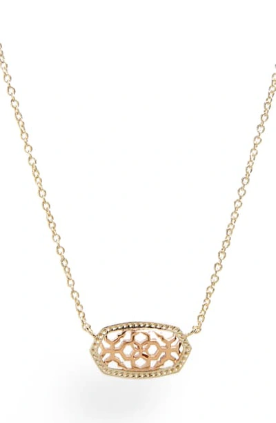 Shop Kendra Scott Elisa Pendant Necklace In Gold/ Rose Gold Mix
